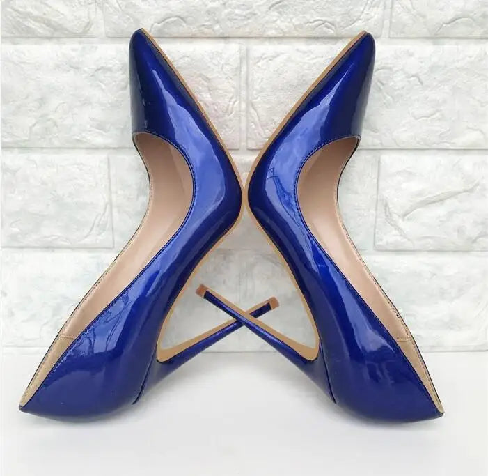 So Nice Kate Heels 12cm/10cm Black Patent Leather Shoe Pigalle Fashion Wedding Bridal Pumps