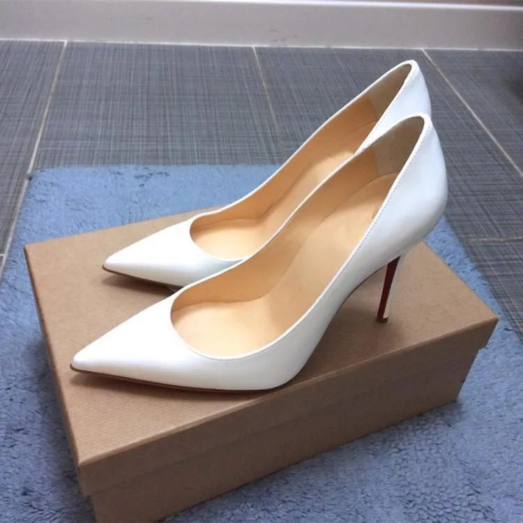 So Nice Kate Heels 12cm/10cm Black Patent Leather Shoe Pigalle Fashion Wedding Bridal Pumps
