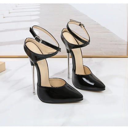 💘16 Cm Heel Point Toe Popular Super High Heel Pumps💘