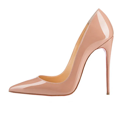 So Nice Kate Heels 12cm/10cm Black Patent Leather Shoe Pigalle Fashion Wedding Bridal Pumps