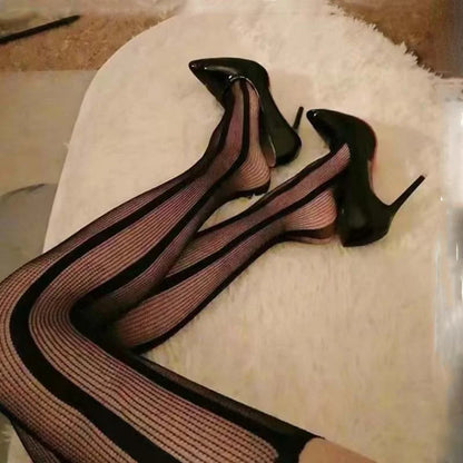 💘Black pointed toe 8cm 10cm 12cm thin heel office party pumps💘