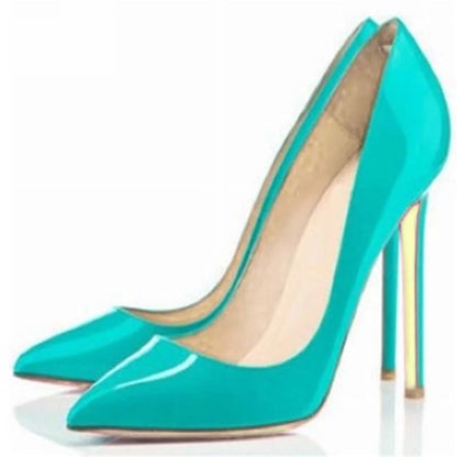 💙Sky Blue Patent Leather Pointed Toe Pumps💙